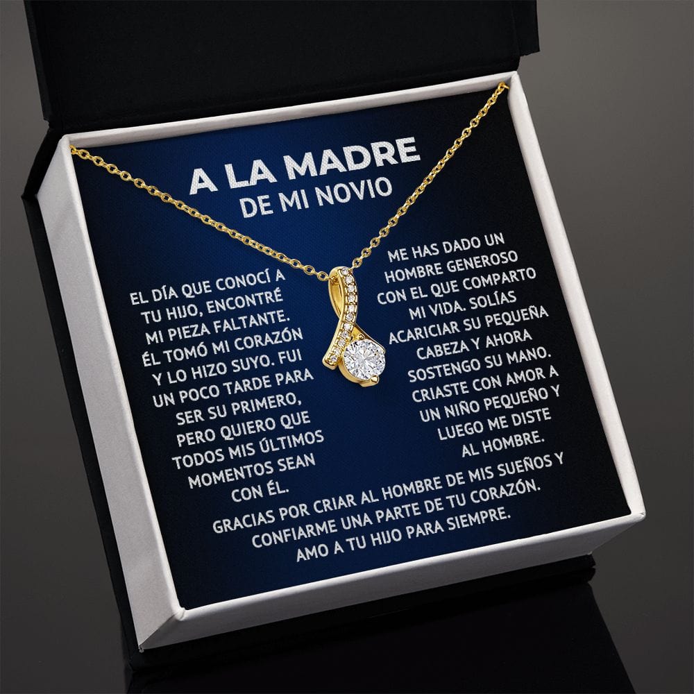 Regalos para Mama - Personalized necklace spanish - Letter to Mom with –  Elitegiftshop