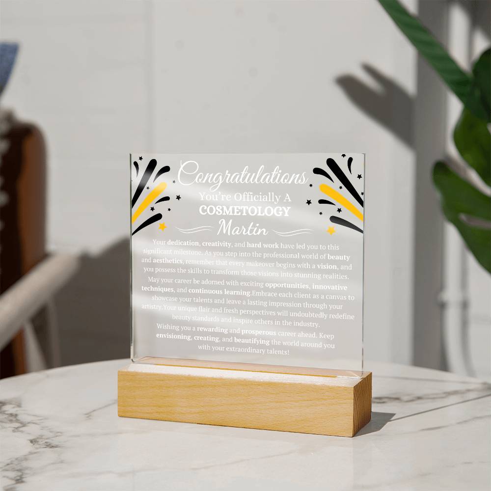 Cosmetology Graduate Sqaure Acrylic