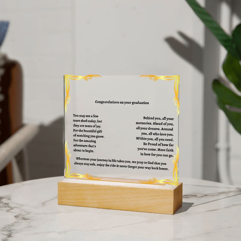 Personalized Graduation Acrylic Plaque