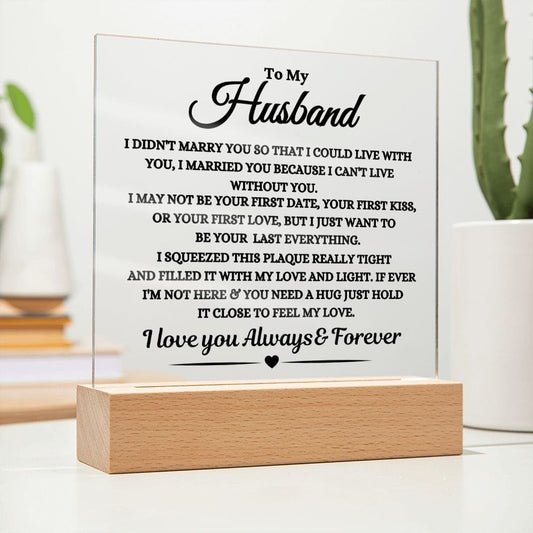Best Seller- Husband Sqaure Acrylic Gift