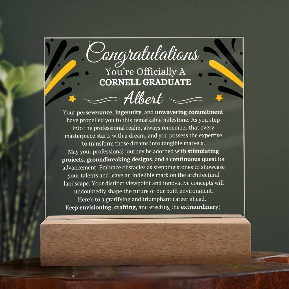 Cornell Graduate Sqaure Acrylic