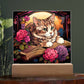 Cat Stained Glass Sqaure Acrylic 5