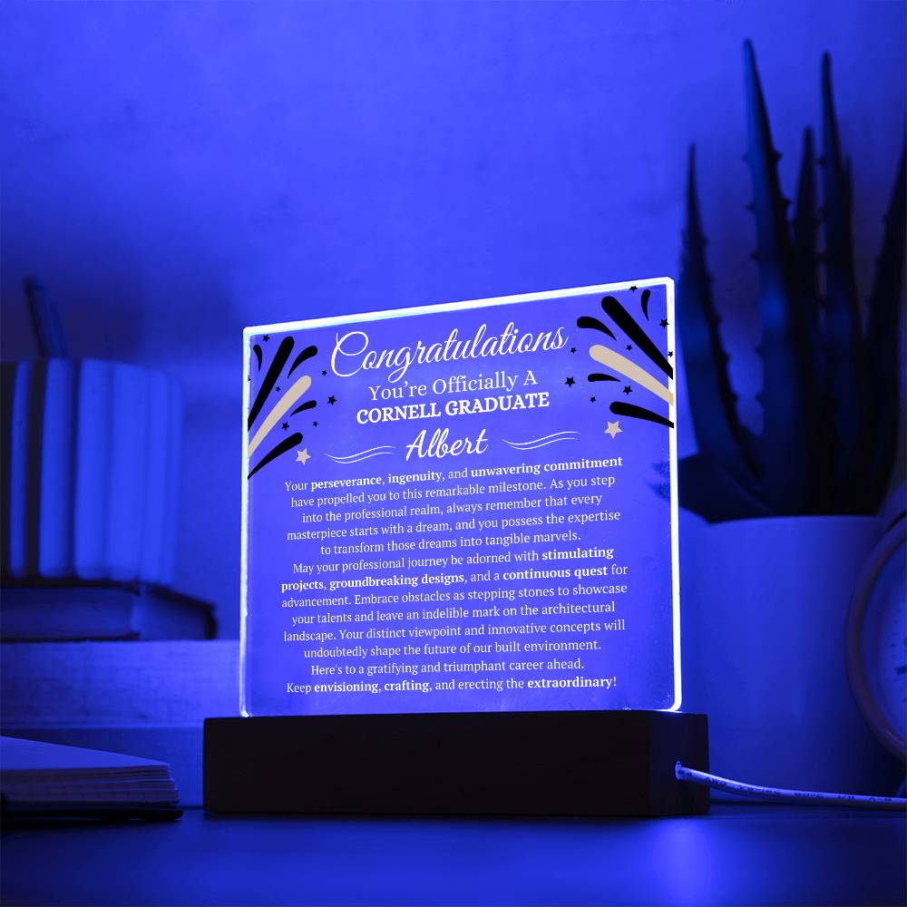 Cornell Graduate Sqaure Acrylic