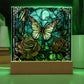 Butterfly Stained Glass Sqaure Acrylic 1