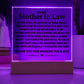 Best Seller- Mother In Law Sqaure Acrylic Gift