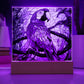 Colorful Parrot Faux Stained Glass Acrylic Plaque Sqaure