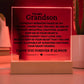 Best Seller - Grandson Sqaure Acrylic Gift