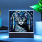 Cat Stained Glass Sqaure Acrylic 4
