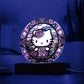 Hello Kitty Faux Stained Glass Acrylic Plaque Acrylic Circle Plaque