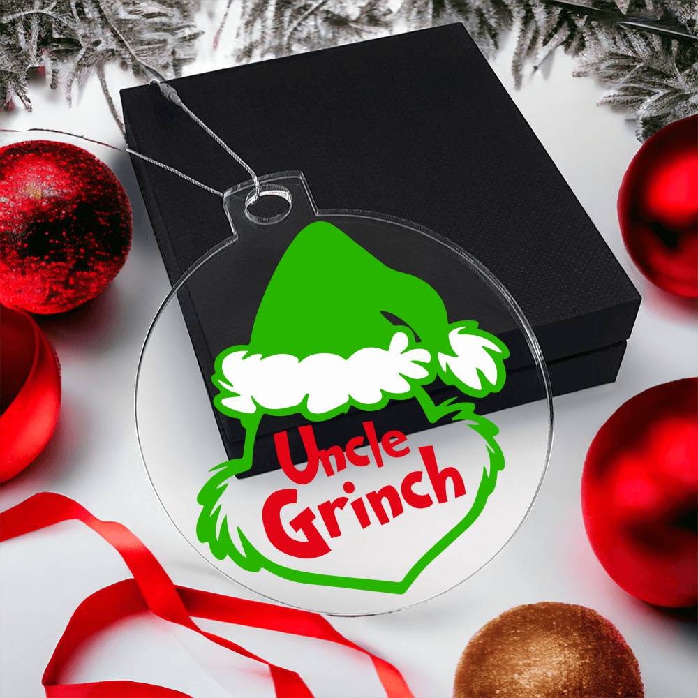 Uncle Grinch Acrylic Ornament