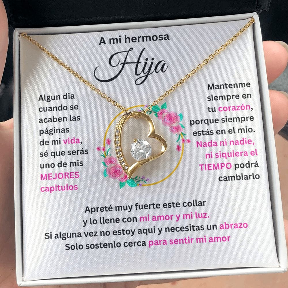 A Mi Hija - SÉ QUE SERÁS UNO DE MIS MEJORES CAPÍTULOS - Collar de Nudo de Amor