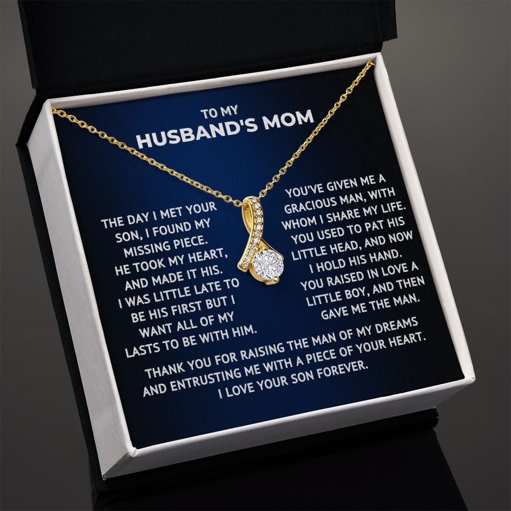 Husband's Mom Necklace Gift