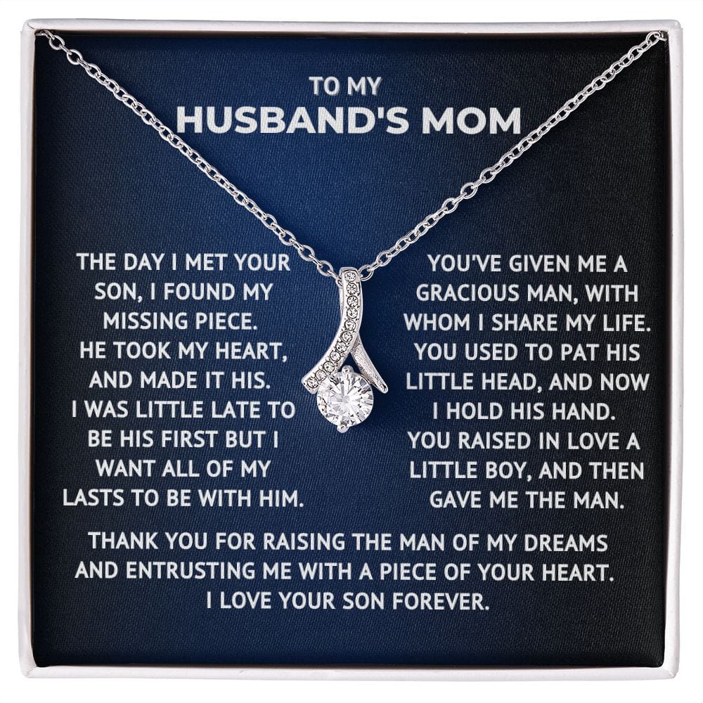 Husband's Mom Necklace Gift