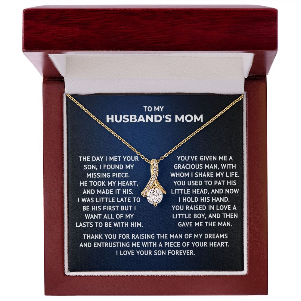 Husband's Mom Necklace Gift