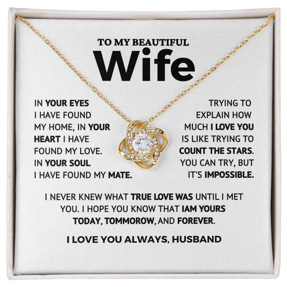 To My Beautiful Wife - Count the stars - Valentine's Day Gift