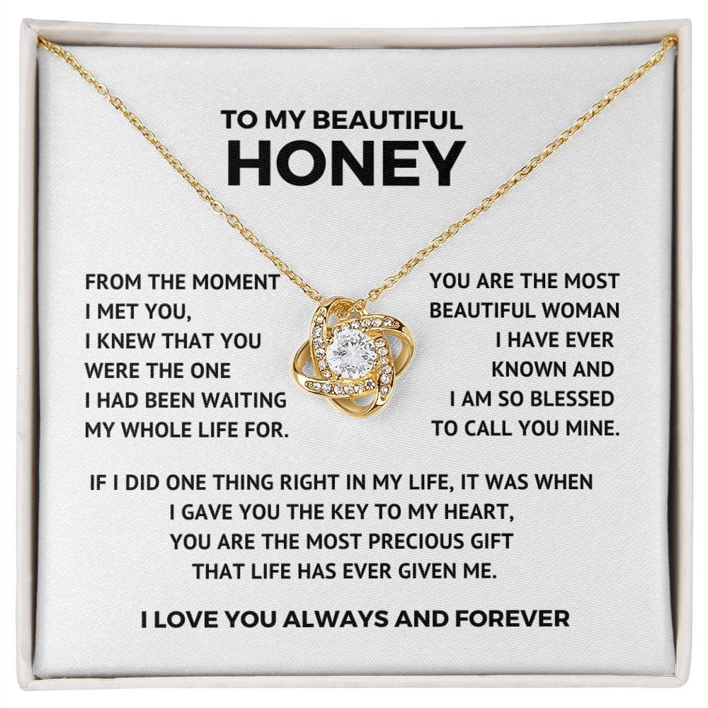 To My Beautiful Honey - Key To My Heart - Valentine's Day Gift