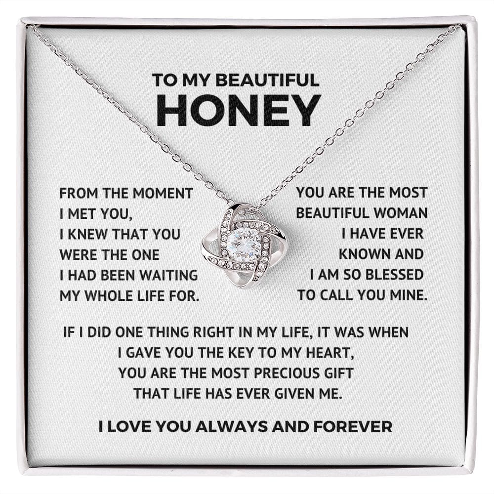 To My Beautiful Honey - Key To My Heart - Valentine's Day Gift