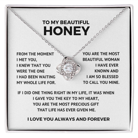 To My Beautiful Honey - Key To My Heart - Valentine's Day Gift