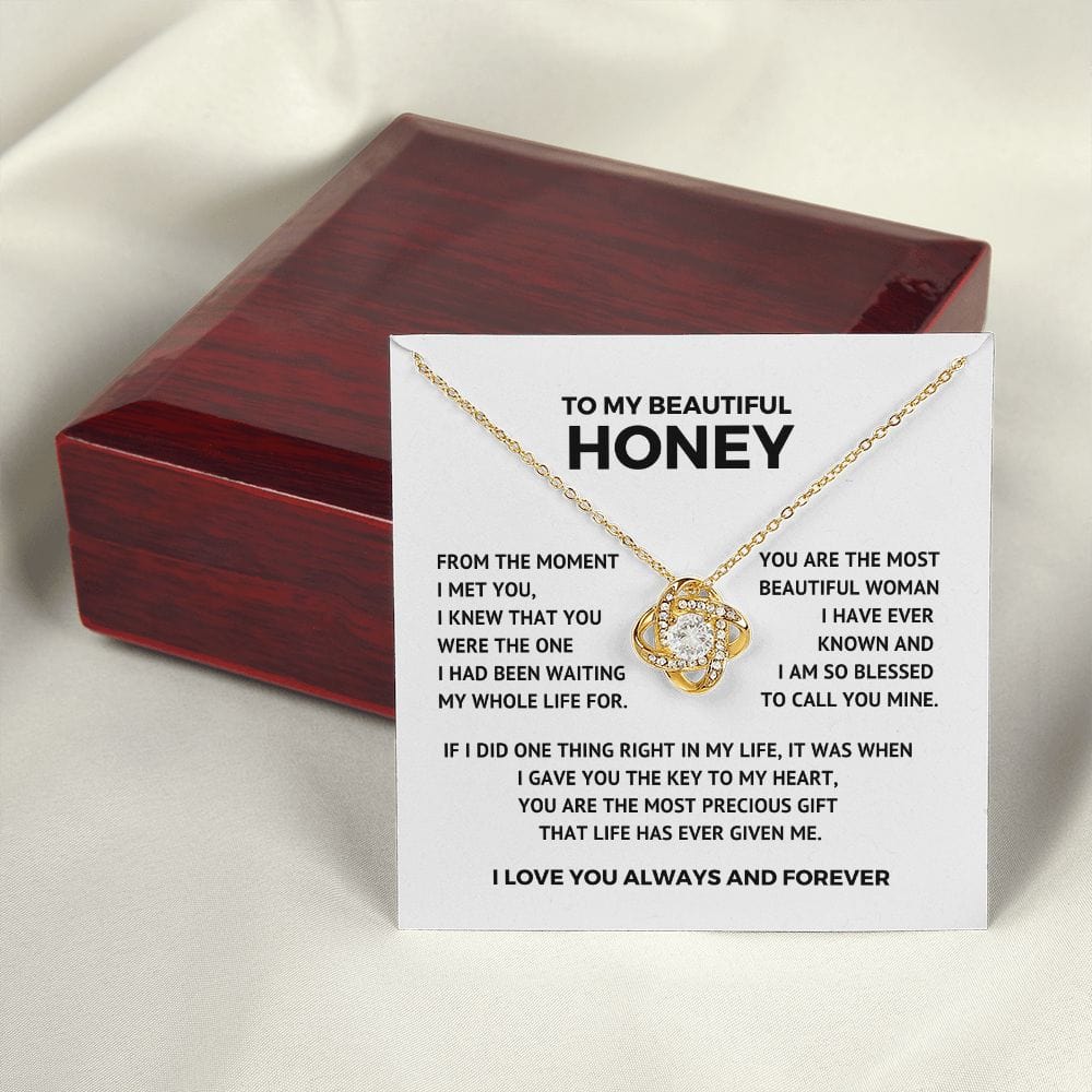 To My Beautiful Honey - Key To My Heart - Valentine's Day Gift