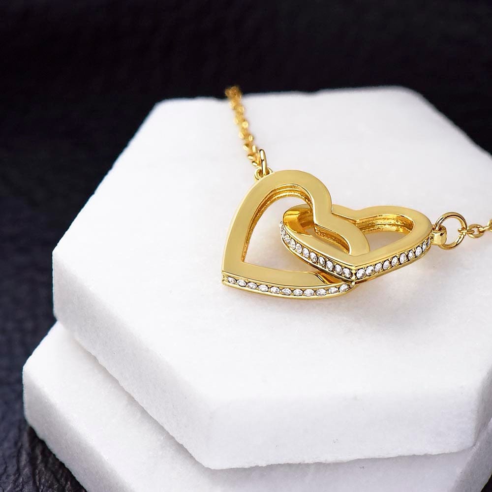 To My Soulmate- Interlocking Heart Necklace