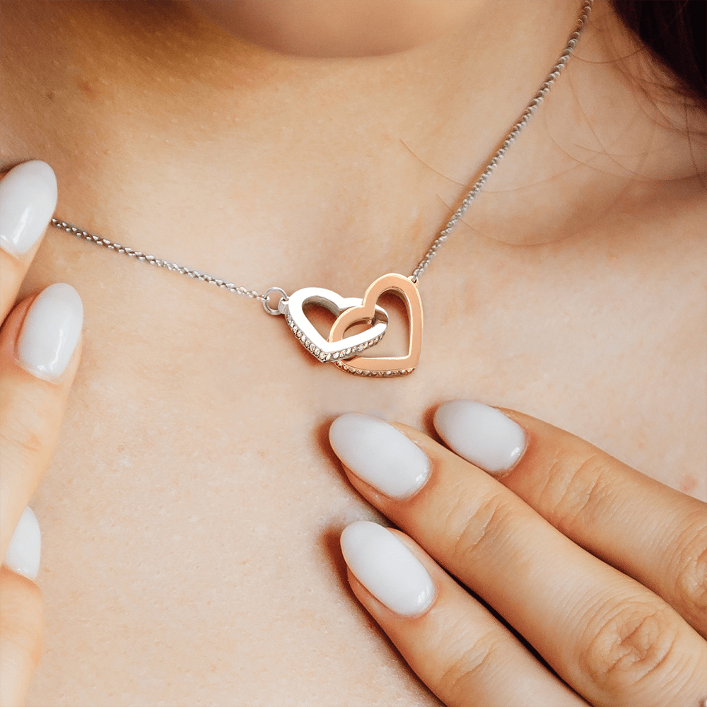 To My Soulmate- Interlocking Heart Necklace