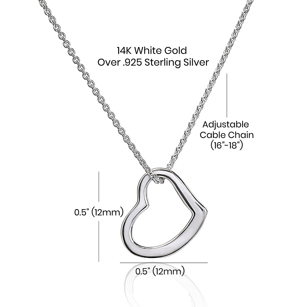 Husband To Wife Delicate Heart Necklace