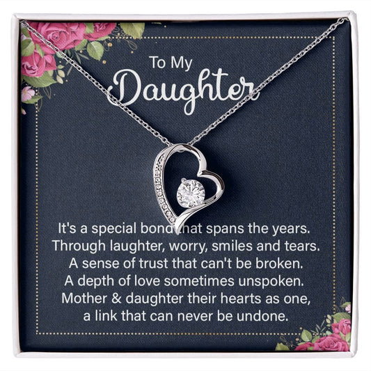 Mom To Daughter Forever Love Necklace